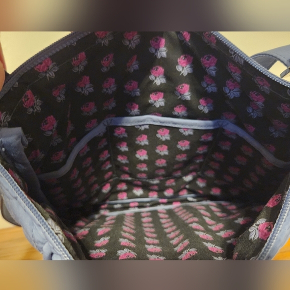 Vera Bradley Hipster Mimosa Medallion Crossbody Messenger Bag Rustic Blue - Picture 5 of 5